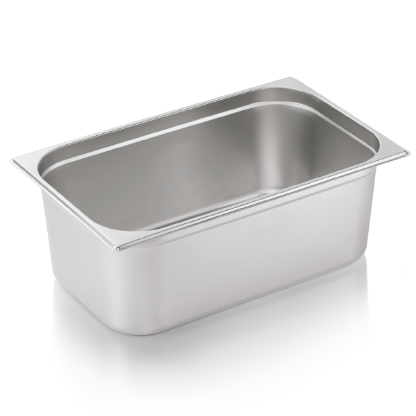 Bac gastro GN 1/1 inox chromé - Profondeur 200 mm (lot de 6)