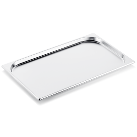 Bac gastro en acier chrome-nickel - GN 1/1 - Profondeur 20 mm (lot de 6)