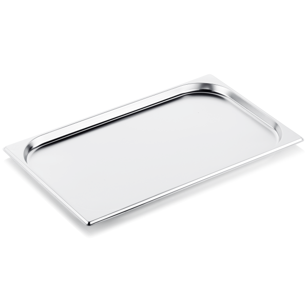 Bac gastro en acier chrome-nickel - GN 1/1 - Profondeur 20 mm (lot de 6)