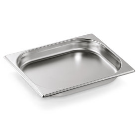 Bac gastro GN 1/2 inox chromé - Profondeur 40 mm (lot de 6)