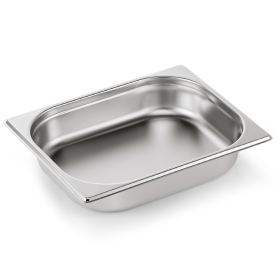 Bac gastro GN 1/2 inox chromé - Profondeur 65 mm (lot de 6)