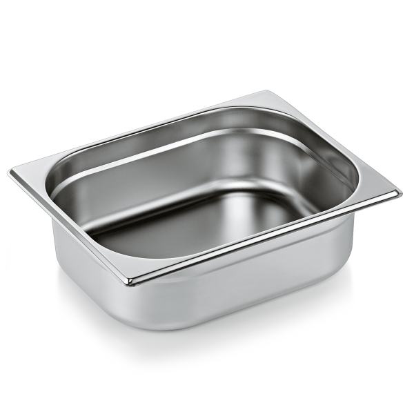 Bac gastro GN 1/2 inox chromé - Profondeur 100 mm (lot de 6)