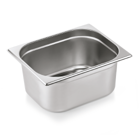 Bac gastro GN 1/2 inox chromé - Profondeur 150 mm (lot de 6)