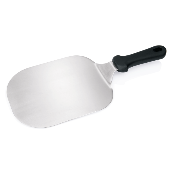 Pelle à pizza coudée inox - manche ABS noir