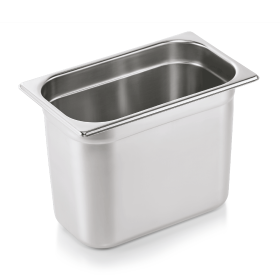 Bac gastro GN 1/4 inox chromé - Profondeur 200 mm (lot de 6)