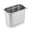 Bac gastro GN 1/4 inox chromé - Profondeur 200 mm (lot de 6)