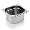 Bac gastro GN 1/6 inox chromé - Profondeur 100 mm (lot de 6)