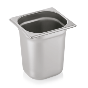 Bac gastro GN 1/6 inox chromé - Profondeur 200 mm (lot de 6)