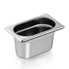 Bac gastro GN 1/9 inox chromé - Profondeur 100 mm (lot de 6)