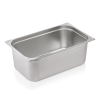 Bac gastro GN 1/1 inox chromé coins en U gaufrés - Profondeur 200 mm