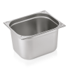 Bac gastro GN 1/2 inox chromé coins en U gaufrés - Profondeur 200 mm