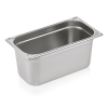 Bac gastro GN 1/3 inox chromé coins en U gaufrés - Profondeur 150 mm