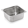 Bac gastro GN 2/3 inox chromé coins en U gaufrés - Profondeur 150 mm