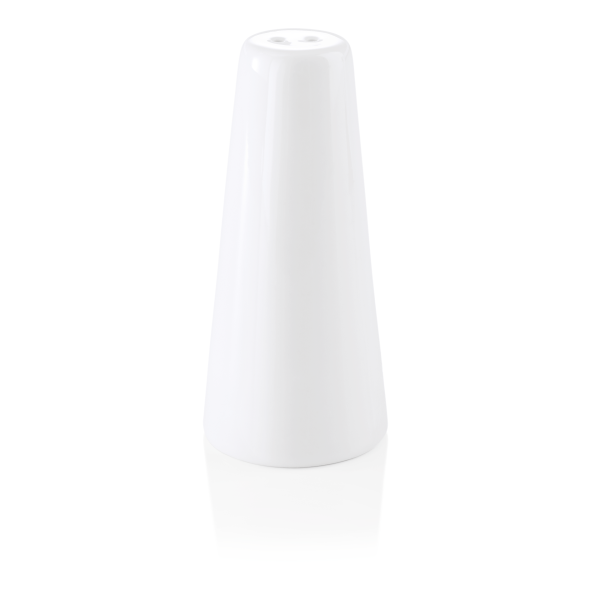 Salière conique en porcelaine - Ø 3,5 cm - 8,5 cm (lot de 12)