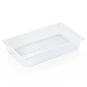 Bac gastro GN 1/1 polypropylène transparent - Profondeur 100 mm