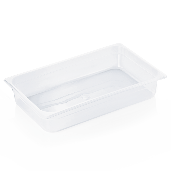 Bac gastro GN 1/1 polypropylène transparent - Profondeur 100 mm