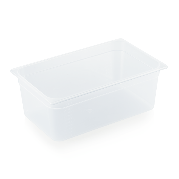 Bac gastro GN 1/1 polypropylène transparent - Profondeur 200 mm