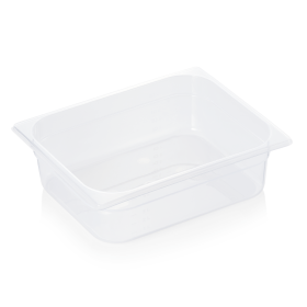 Bac gastro GN 1/2 polypropylène transparent - Profondeur 100 mm