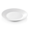 Assiette plate en porcelaine blanche - Ø 19 cm (lot de 12)