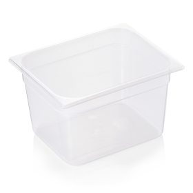 Bac gastro GN 1/2 polypropylène transparent - Profondeur 200 mm