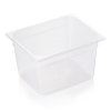 Bac gastro GN 1/2 polypropylène transparent - Profondeur 200 mm