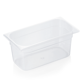 Bac gastro GN 1/3 polypropylène transparent - Profondeur 150 mm