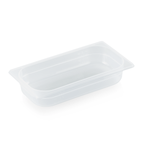 Bac gastro GN 1/3 polypropylène transparent - Profondeur 65 mm