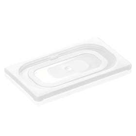 Couvercle hermétique GN 1/4 polypropylène transparent