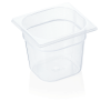 Bac gastro GN 1/6 polypropylène transparent - Profondeur 150 mm