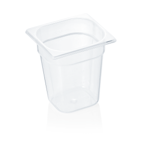 Bac gastro GN 1/6 polypropylène transparent - Profondeur 200 mm