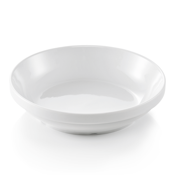 Assiette creuse en porcelaine blanche - Ø 21 cm - 1 L (lot de 6)