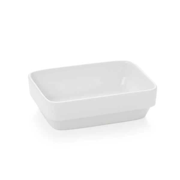 Bol rectangulaire en porcelaine - 11,5 x 8 x 3,5 cm - 150 ml (lot de 6)