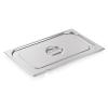 Couvercle GN 1/1 inox 18/8 avec encoche pour cuillère