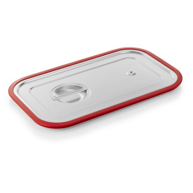 Couvercle GN 1/1 inox 18/8 avec joint silicone