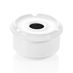 Cendrier coupe-vent empilable - Porcelaine - Ø 10 cm - H. 7,5 cm (lot de 6)