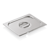 Couvercle GN 1/2 inox 18/8 avec évidement pour cuillère