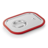 Couvercle GN 1/2 inox 18/8 avec joint silicone