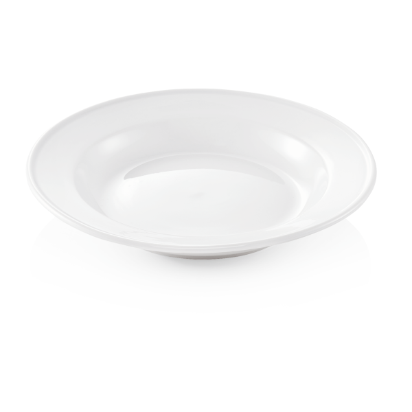 Assiette creuse en porcelaine - Ø 23 cm (lot de 6)