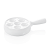 Poêle 6 trous pour escargots - Porcelaine - Ø 12 cm - Avec manche