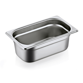 Bac gastro GN 1/4 inox 18/8 – Profondeur 100 mm