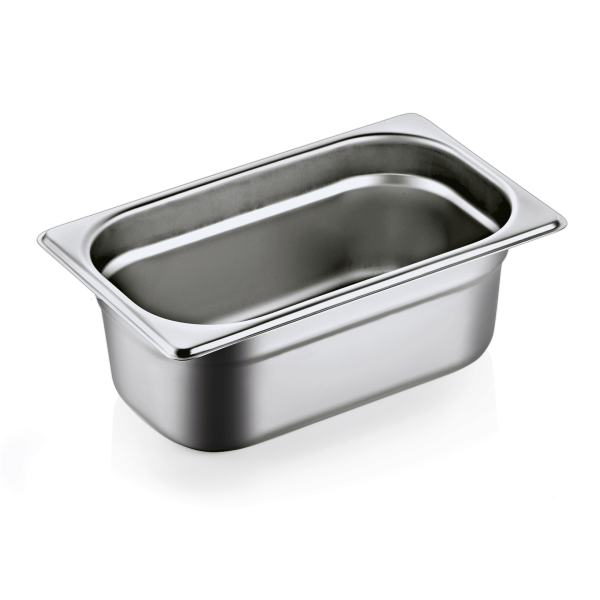 Bac gastro GN 1/4 inox 18/8 – Profondeur 100 mm