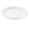 Assiette plate en porcelaine - Ø 25,5 cm (lot de 6)