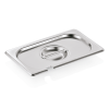 Couvercle GN 1/4 inox 18/8 avec encoche pour cuillère