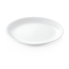 Assiette plate en porcelaine bords renforcés - Ø 19 cm (lot de 6)