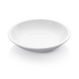 Assiette creuse en porcelaine bords évasés - Ø 21 cm (lot de 6)