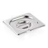 Couvercle GN 1/6 inox 18/8 avec encoche pour cuillère