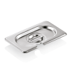 Couvercle GN 1/9 inox 18/8 avec encoche pour cuillère