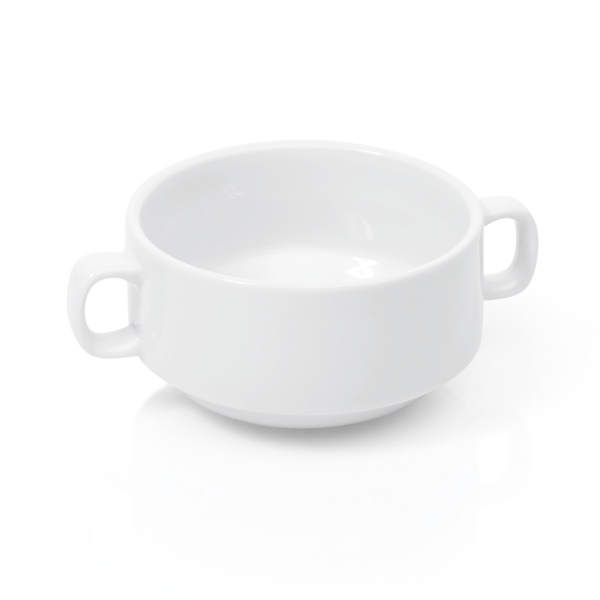 Tasse à soupe 260 ml en porcelaine - lot de 6