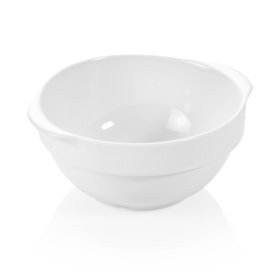 Bol à oreilles en porcelaine blanc - Ø 12,5 cm - 400 ml (lot de 6)
