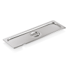 Couvercle GN 2/4 inox 18/8 avec encoche pour cuillère